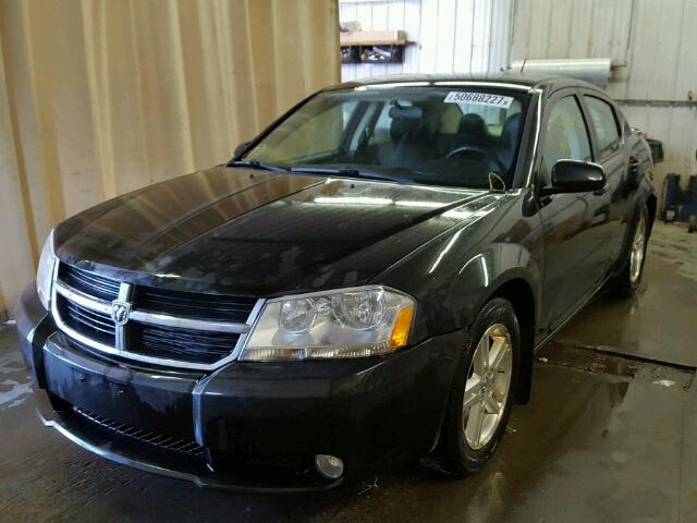 1B3LC56B69N551822 - 2009 DODGE AVENGER SX BLACK photo 2