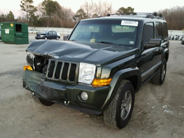 1J8HH48N16C297850 - 2006 JEEP COMMANDER მწვანე ფოტო 2