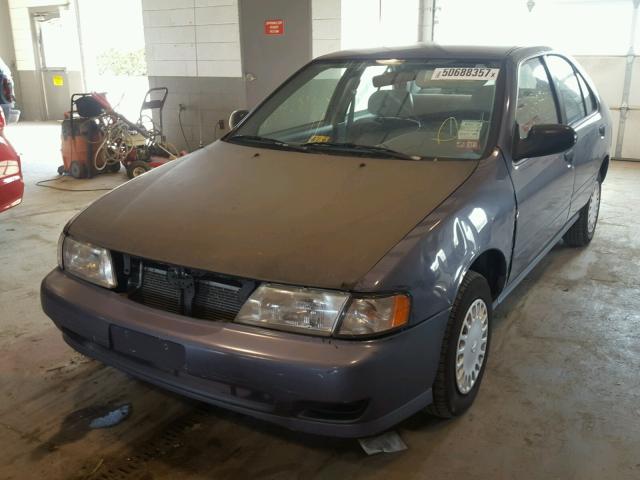 1N4AB41D2WC763061 - 1998 NISSAN SENTRA E BLUE photo 2