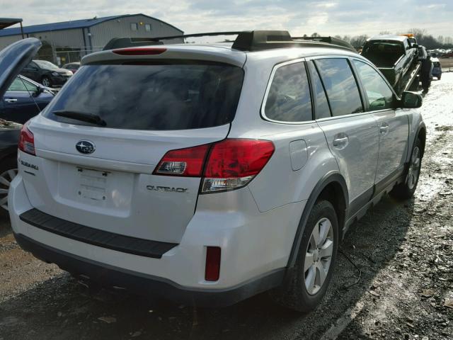 4S4BRCDC6A3318060 - 2010 SUBARU OUTBACK 2. WHITE photo 4