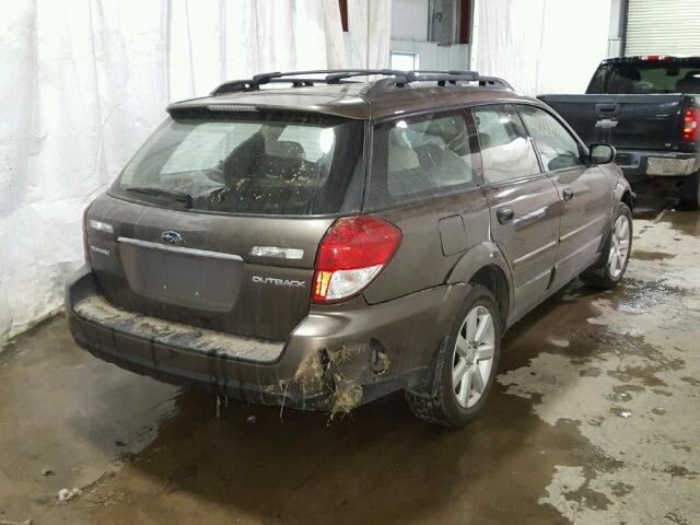 4S4BP61C487309064 - 2008 SUBARU OUTBACK 2. BROWN photo 4