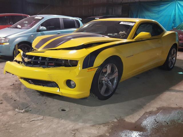 2G1FK1EJ6C9112994 - 2012 CHEVROLET CAMARO 2SS YELLOW photo 2