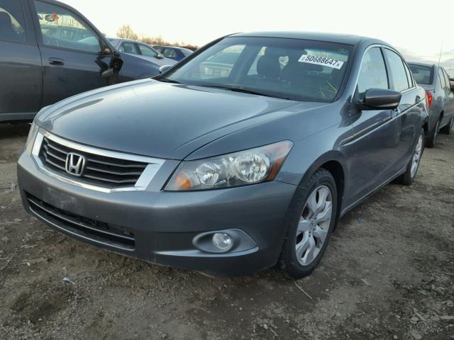 1HGCP26849A019256 - 2009 HONDA ACCORD EXL GRAY photo 2