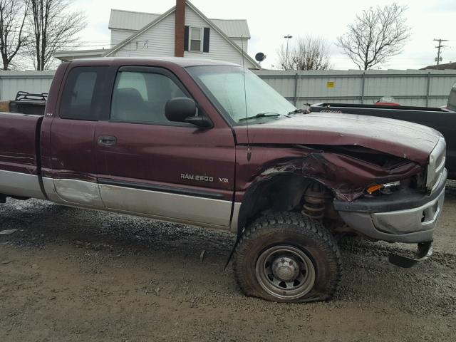 3B7KF23Z0YG129117 - 2000 DODGE RAM 2500 MAROON photo 9