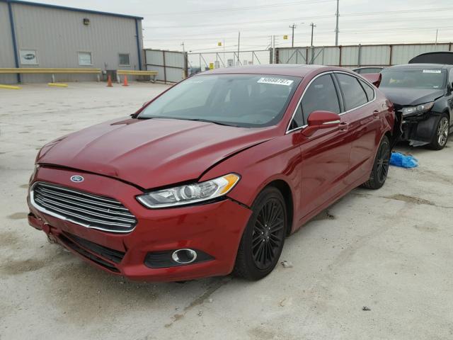 3FA6P0HD3ER298117 - 2014 FORD FUSION SE GRAY photo 2