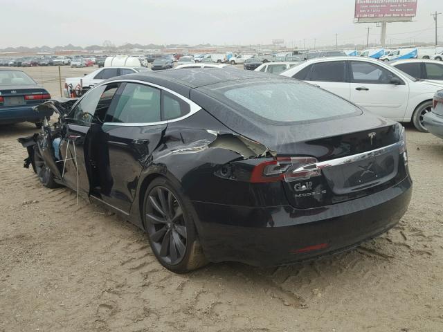 5YJSA1E20GF154855 - 2016 TESLA MODEL S BLACK photo 3