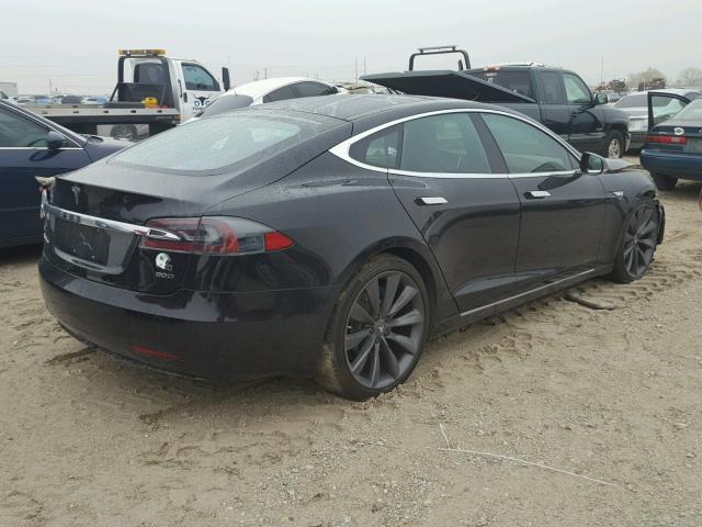 5YJSA1E20GF154855 - 2016 TESLA MODEL S BLACK photo 4