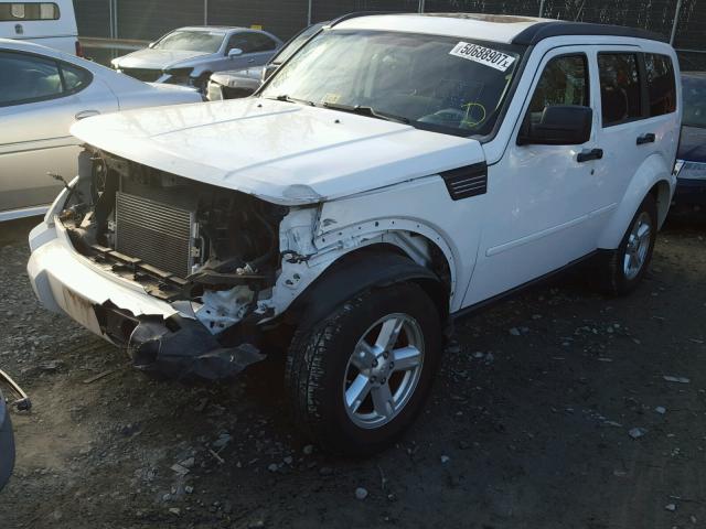 1D8GU28K97W664827 - 2007 DODGE NITRO SXT WHITE photo 2