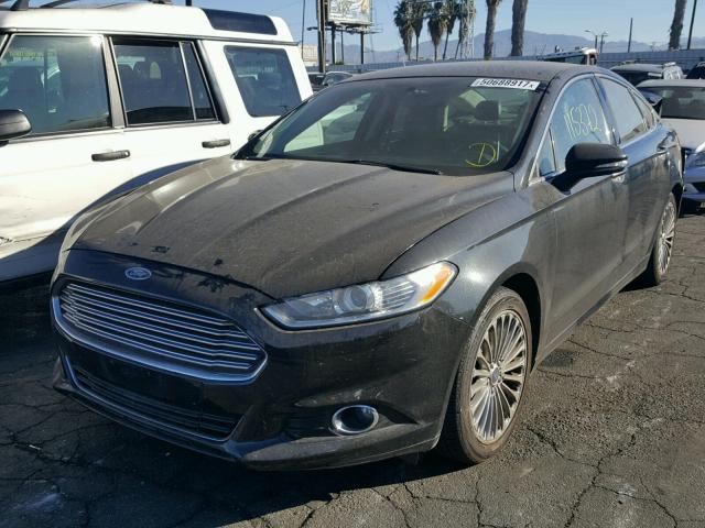 3FA6P0K95ER358242 - 2014 FORD FUSION TIT BLACK photo 2