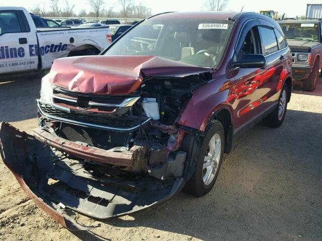 5J6RE4H52BL062060 - 2011 HONDA CR-V EX MAROON photo 2