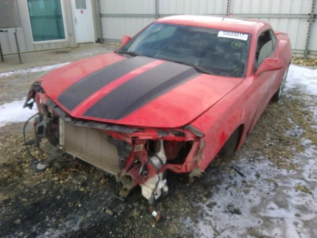 2G1FC1E39E9240535 - 2014 CHEVROLET CAMARO LT RED photo 2