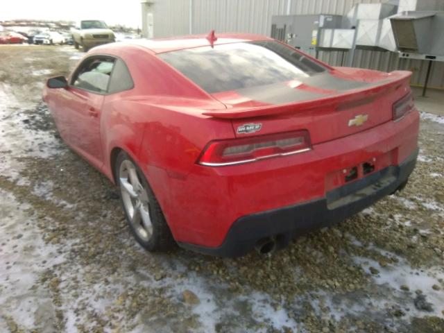 2G1FC1E39E9240535 - 2014 CHEVROLET CAMARO LT RED photo 3