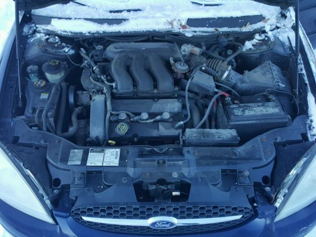 1FAFP58S8YG282180 - 2000 FORD TAURUS SE BLUE photo 7