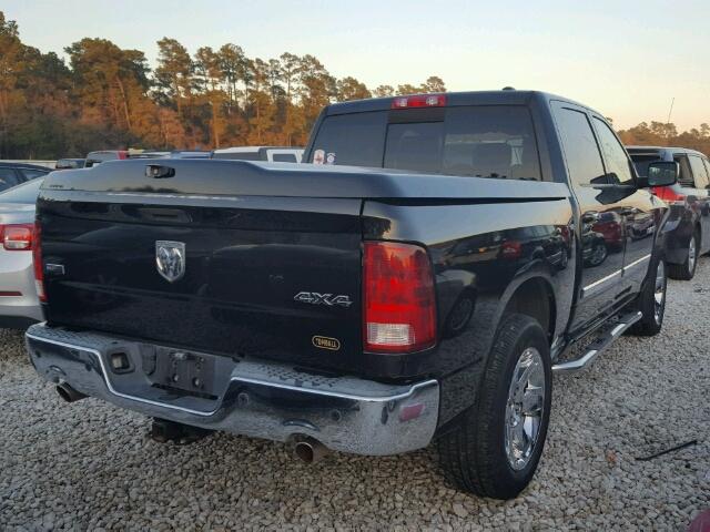 1D3HV13T09S720892 - 2009 DODGE RAM 1500 BLACK photo 4