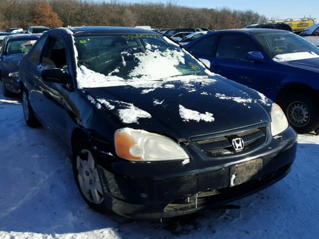 1HGEM22012L093990 - 2002 HONDA CIVIC EX BLACK photo 1
