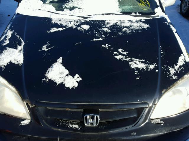 1HGEM22012L093990 - 2002 HONDA CIVIC EX BLACK photo 7