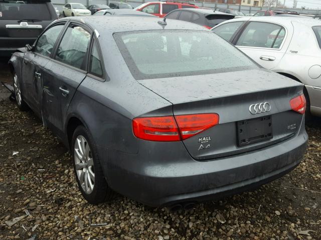 WAUDFAFL2EN032172 - 2014 AUDI A4 PREMIUM GRAY photo 3