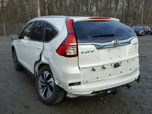 5J6RM4H91GL112606 - 2016 HONDA CR-V TOURI WHITE photo 3