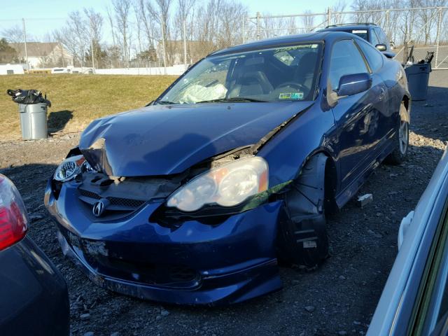 JH4DC548X3S002920 - 2003 ACURA RSX BLUE photo 2