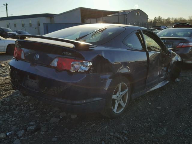 JH4DC548X3S002920 - 2003 ACURA RSX BLUE photo 4