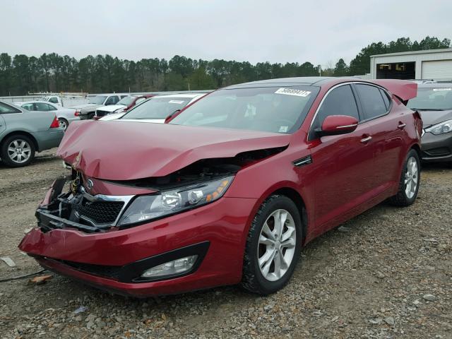 5XXGN4A72CG085025 - 2012 KIA OPTIMA EX RED photo 2