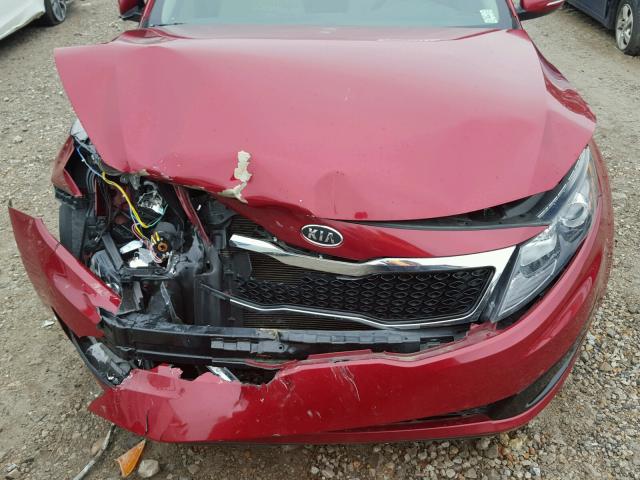 5XXGN4A72CG085025 - 2012 KIA OPTIMA EX RED photo 7