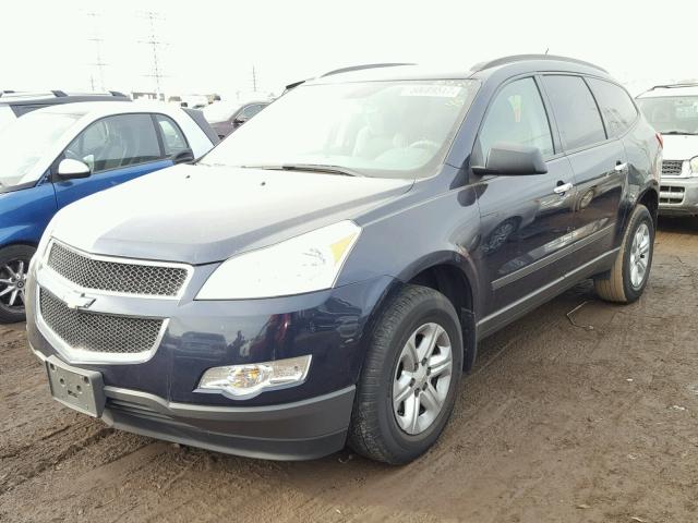 1GNKREED0BJ272964 - 2011 CHEVROLET TRAVERSE L BLUE photo 2