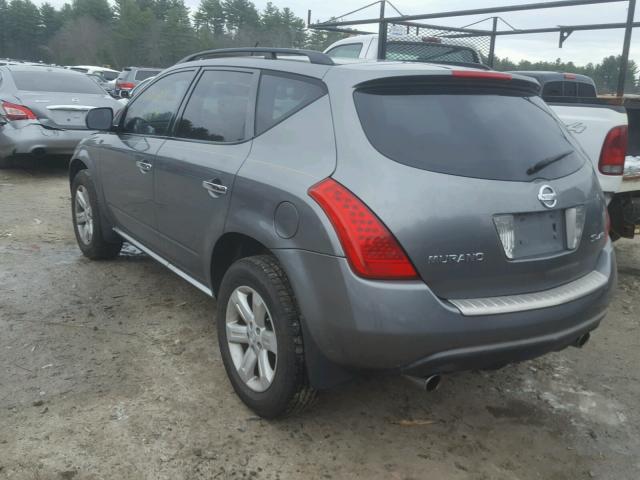 JN8AZ08W77W621251 - 2007 NISSAN MURANO SL GRAY photo 3