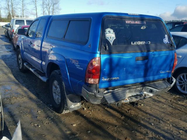 5TEUU42N77Z417647 - 2007 TOYOTA TACOMA ACC BLUE photo 3