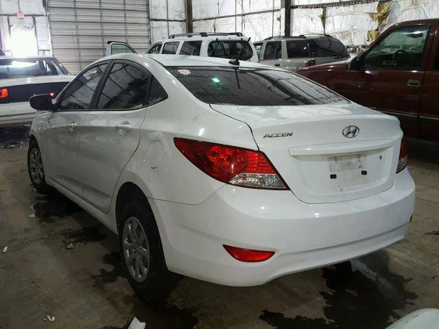 KMHCT4AE6DU310153 - 2013 HYUNDAI ACCENT GLS WHITE photo 3