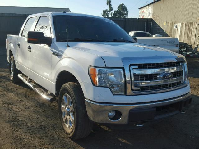 1FTFW1ET3EKE56376 - 2014 FORD F150 SUPER WHITE photo 1