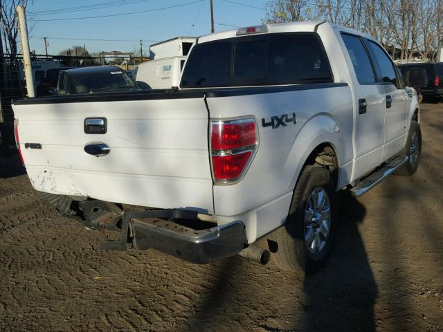 1FTFW1ET3EKE56376 - 2014 FORD F150 SUPER WHITE photo 4