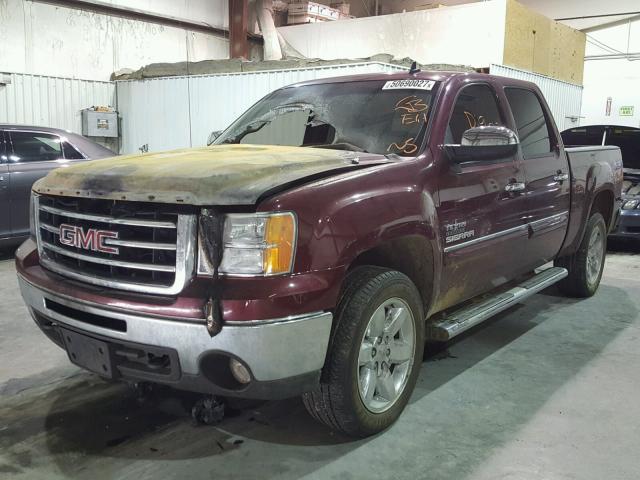 3GTP2VE7XDG190354 - 2013 GMC SIERRA K15 BURGUNDY photo 2