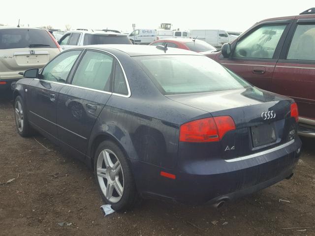 WAUDF78E96A118136 - 2006 AUDI A4 2.0T QU BLUE photo 3