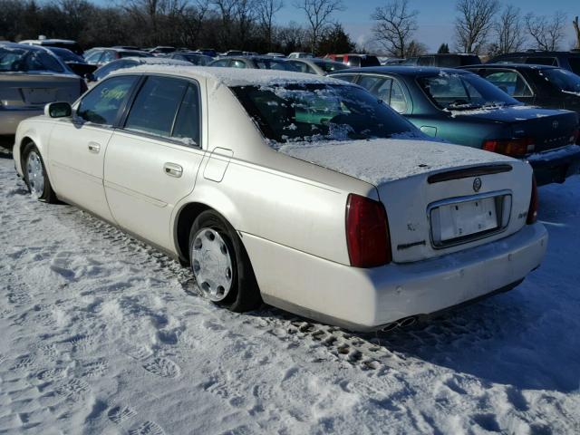 1G6KE57Y91U210337 - 2001 CADILLAC DEVILLE DH WHITE photo 3