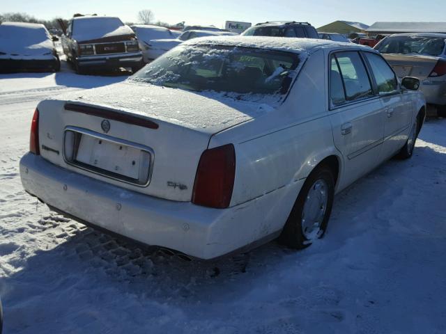 1G6KE57Y91U210337 - 2001 CADILLAC DEVILLE DH WHITE photo 4