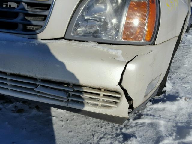 1G6KE57Y91U210337 - 2001 CADILLAC DEVILLE DH WHITE photo 9