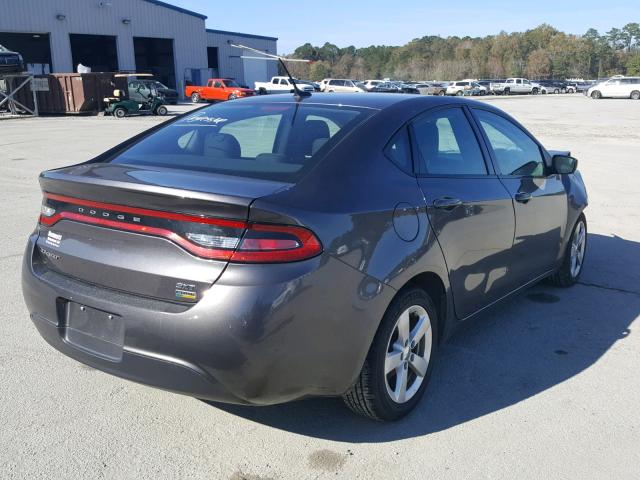 1C3CDFBA1GD694361 - 2016 DODGE DART SXT GRAY photo 4