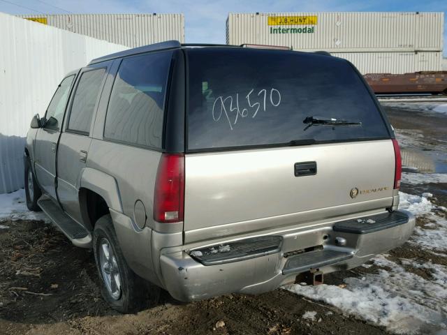 1GYEK63R6YR191535 - 2000 CADILLAC ESCALADE L TAN photo 3