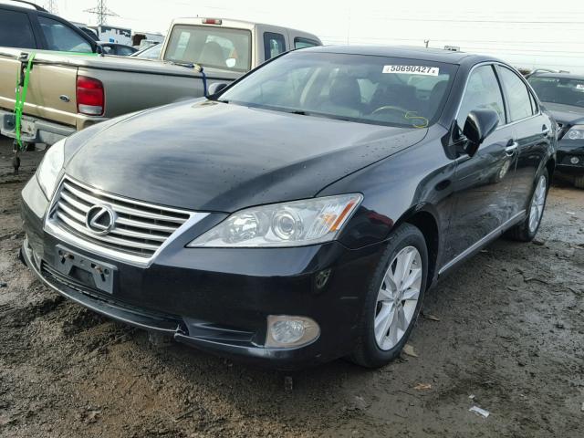 JTHBK1EG3A2383807 - 2010 LEXUS ES 350 BLACK photo 2