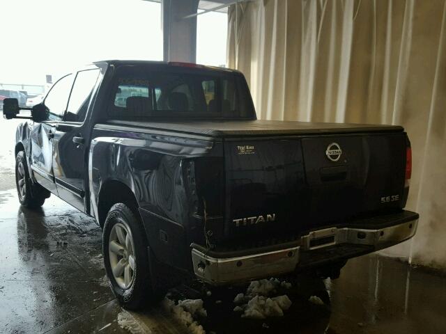 1N6BA07C68N304354 - 2008 NISSAN TITAN XE BLUE photo 3