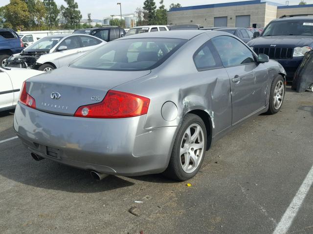 JNKCV54E24M305269 - 2004 INFINITI G35 GRAY photo 4