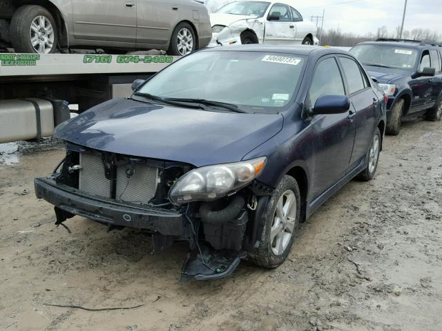 2T1BU4EE6BC676468 - 2011 TOYOTA COROLLA BA BLUE photo 2