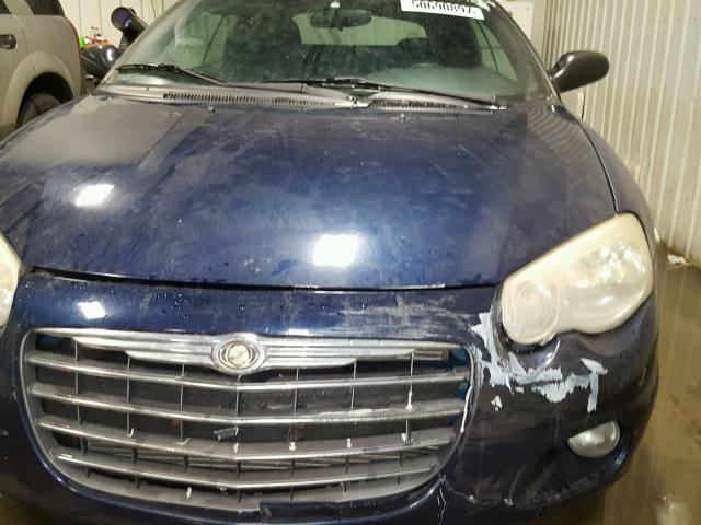 1C3EL55R55N618933 - 2005 CHRYSLER SEBRING TO BLUE photo 9