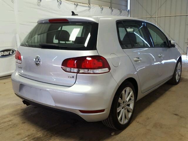 WVWDM7AJ6EW004077 - 2014 VOLKSWAGEN GOLF SILVER photo 4