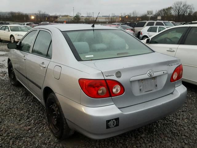 1NXBR32E38Z987265 - 2008 TOYOTA COROLLA CE SILVER photo 3