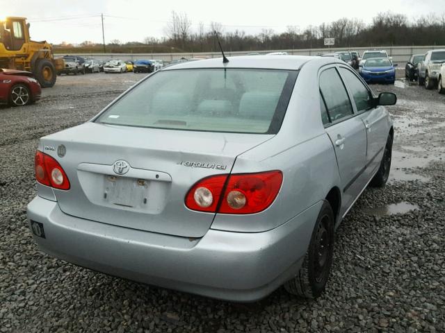 1NXBR32E38Z987265 - 2008 TOYOTA COROLLA CE SILVER photo 4