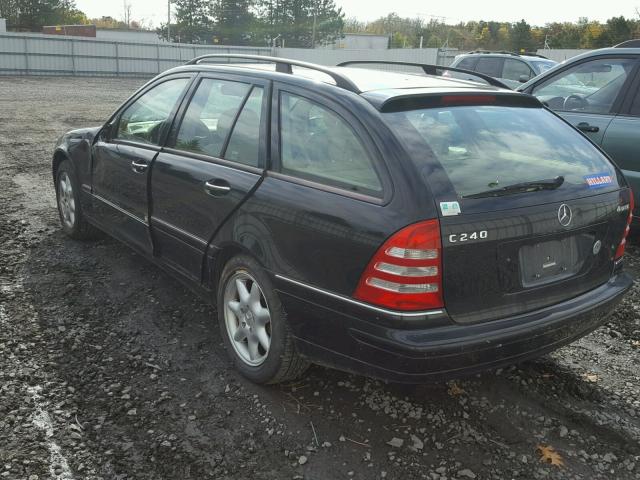 WDBRH81J93F376976 - 2003 MERCEDES-BENZ C 240 SPOR BLACK photo 3