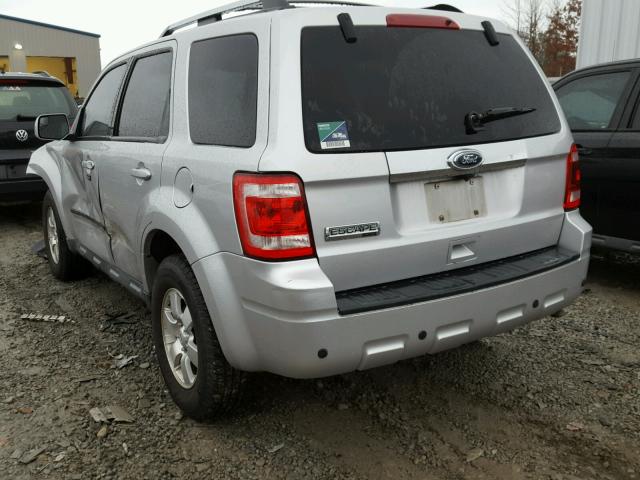 1FMCU0E74AKA54703 - 2010 FORD ESCAPE LIM SILVER photo 3