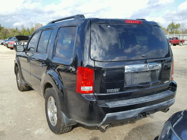 5FNYF48469B020509 - 2009 HONDA PILOT EX BLACK photo 3